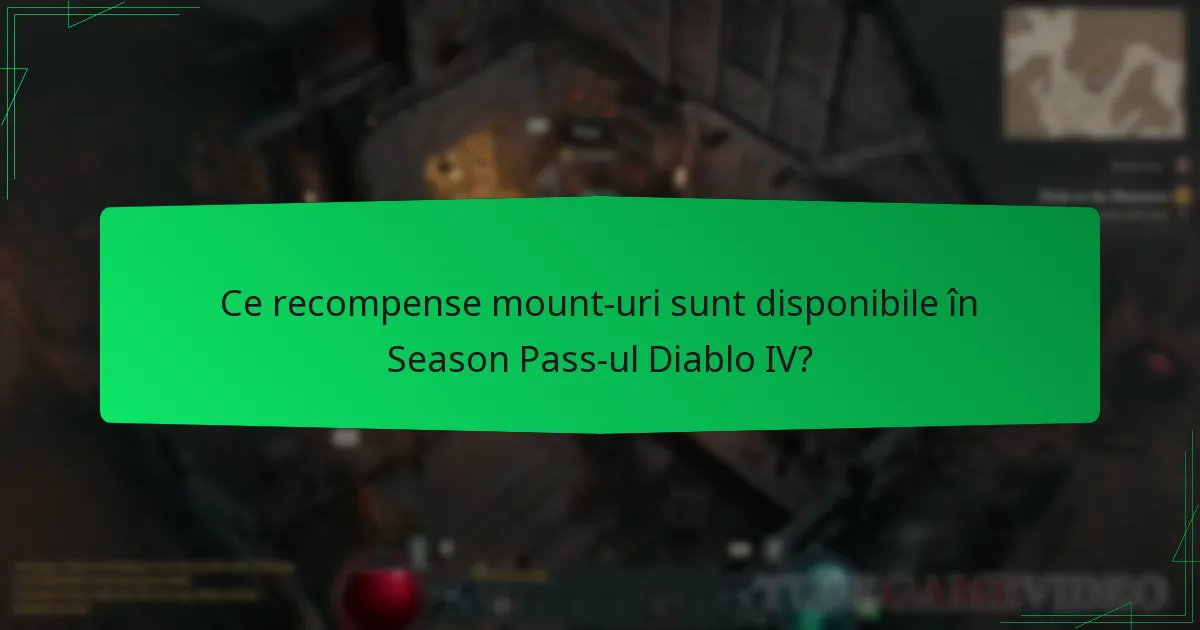 Care sunt alternativele la recompensele mount-urilor din Season Pass?